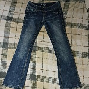 Amethyst Jeans Dark Blue Flare Denim